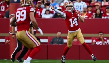 49ers down to two quarterbacks — Purdy and Jones — while cutting ties with two | Sports
