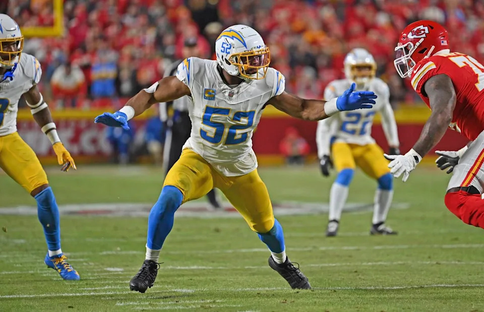 Chargers linebacker Khalil Mack will once again be at the forefront of the team's pass-rushing effort.