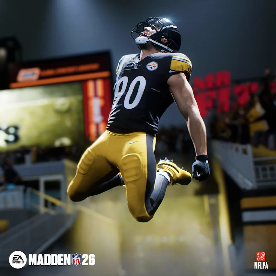 T.J. Watt is seen in Madden NFL 26. (Photo courtesy of EA Sports.)