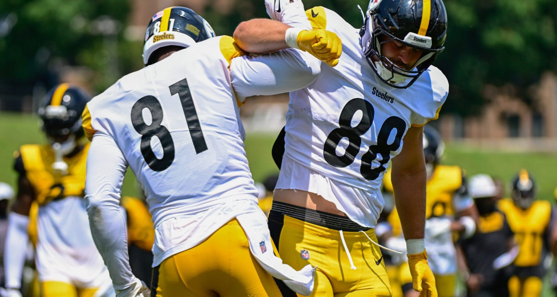 Steelers Star TE Leaves Practice with Injury