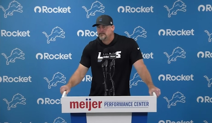 Dan Campbell talks roster cuts, final camp practice, Detroit Lions’ identity ahead of Texans matchup