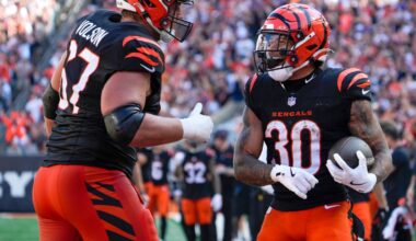 Injured Bengals guard Cordell Volson expected to miss 2025 season