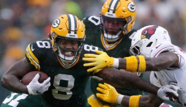 Arizona Cardinals to face Packers RB Josh Jacobs, No. 33 in top 100