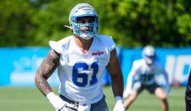 Detroit Lions DE Ahmed Hassanein 'could be (out) a minute' with chest