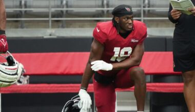 Cardinals WR Marvin Harrison Jr. misses practice with knee injury