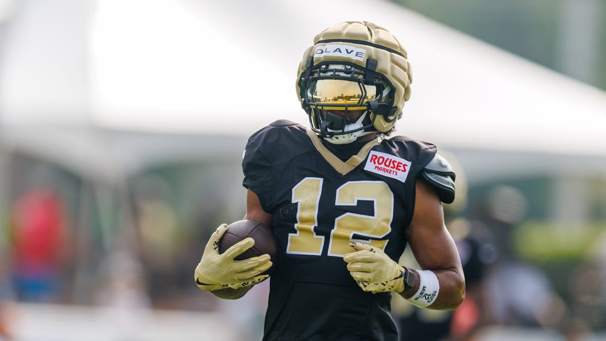 Saints wide receiver sidelined with ankle injury