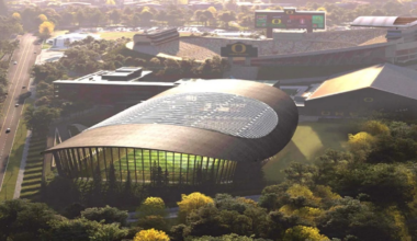 Oregon Ducks unveil more details about new indoor practice facility
