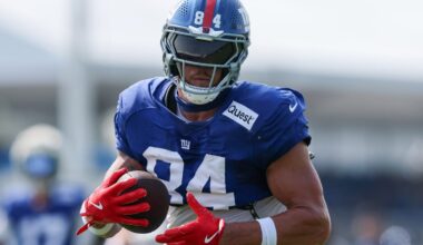 New York Giants may be without Andrew Thomas, Theo Johnson in Week 1