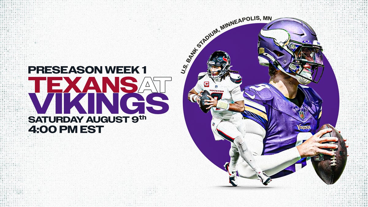 Where to watch Vikings vs. Texans today: TV channel, live stream