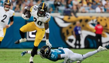 Kaleb Johnson embarrasses Jaguars' Travis Hunter