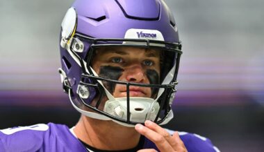 J.J. McCarthy got emotional discussing his return to the field