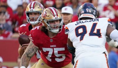 OL Connor Colby climbing depth chart