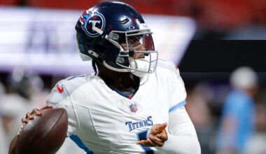 Cam Ward grade for Titans vs Falcons preseason game