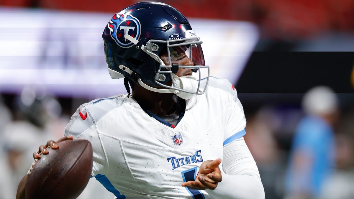 Cam Ward grade for Titans vs Falcons preseason game