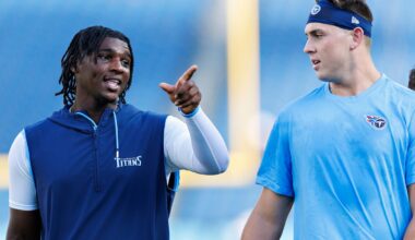 Tennessee Titans' Cam Ward named one of seven team captains for 2025