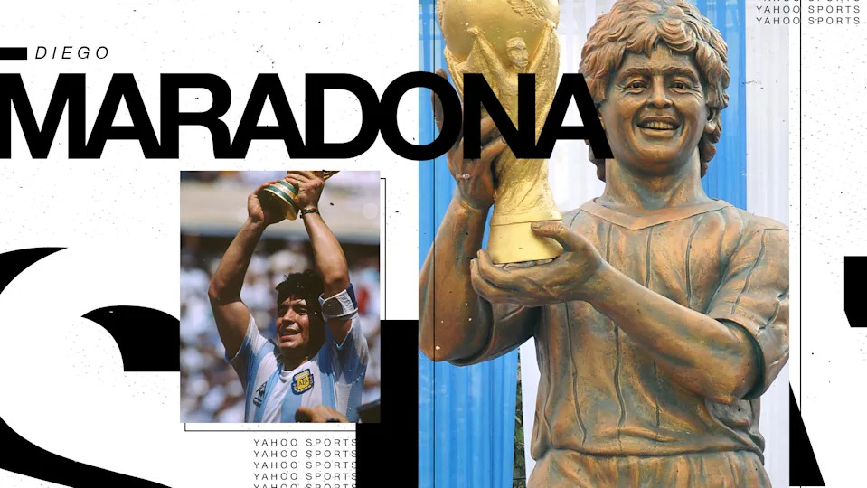 Diego Maradona statue (Yahoo Sports illustration)