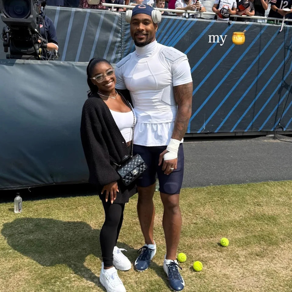 Simone Biles Makes Herself at Home in Chicago as Husband Jonathan Owens Prepares for Start of NFL Season
