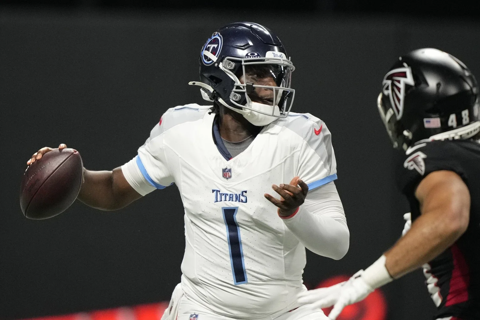 Brooks scores on interception return as Ward has mixed results in Titans’ 23-20 win over Falcons
