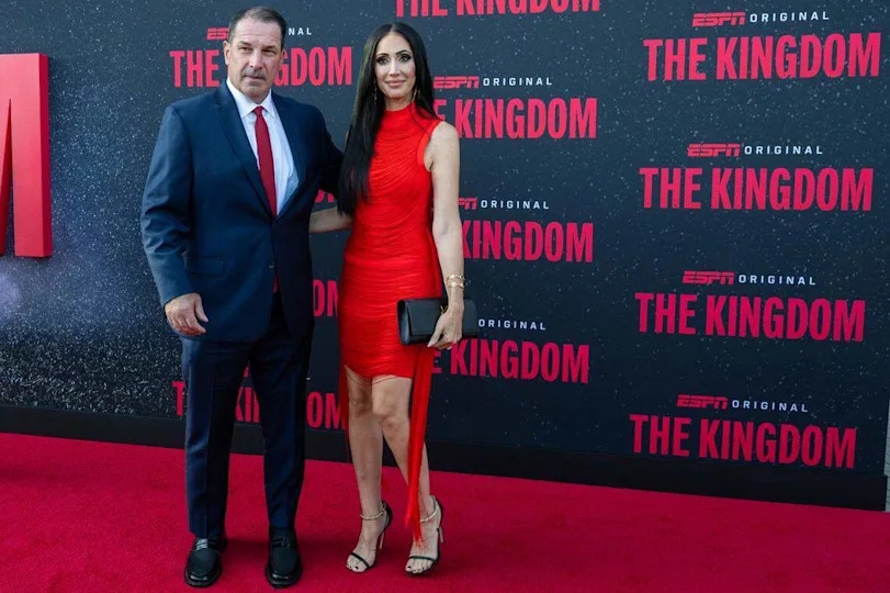 Kansas City Chiefs defensive line coach Joe Cullen on the red carpet before the special screening of the ESPN six-part series ‘The Kingdom,’ on Sunday, Aug. 24, 2025, in Kansas City.