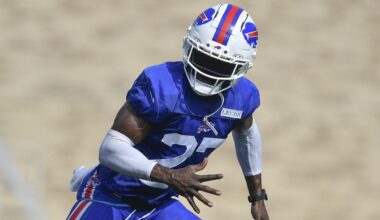 Bills cornerback White leaves practice with apparent injury