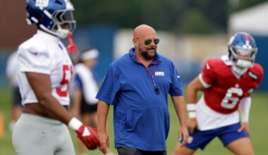 Brian Daboll has Giants players run sprints after sloppy practice