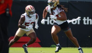 49ers' linebacker corps ramps up for opener vs. Broncos, Dre Greenlaw