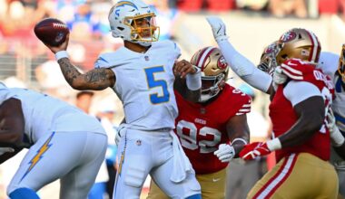 Cue the awards as 49ers close out preseason against Chargers