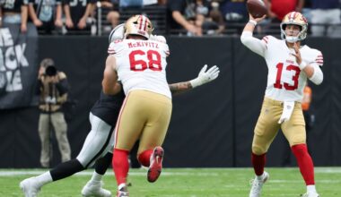 49ers Studs and Duds — Purdy shows poise vs. Raiders, key draft pick confuses