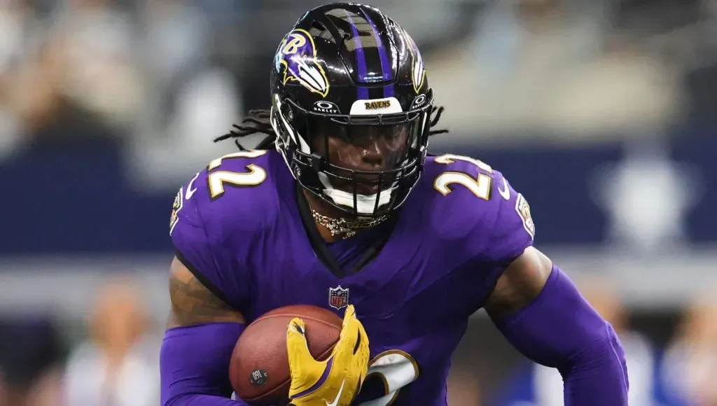 Derrick Henry running for the Ravens