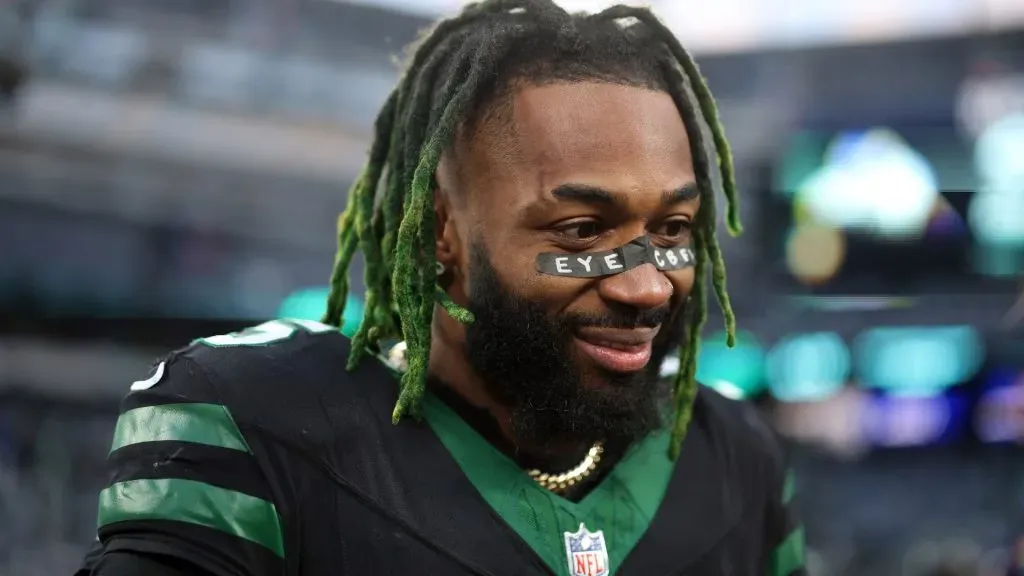 Jalen Mills #35 of the New York Jets looks on after the Seattle Seahawks defeated the Jets, 26-21, at MetLife Stadium on December 01, 2024 in East Rutherford, New Jersey.