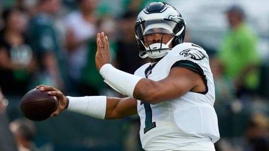 File photo of Philadelphia Eagles quarterback Jalen Hurts(AP)