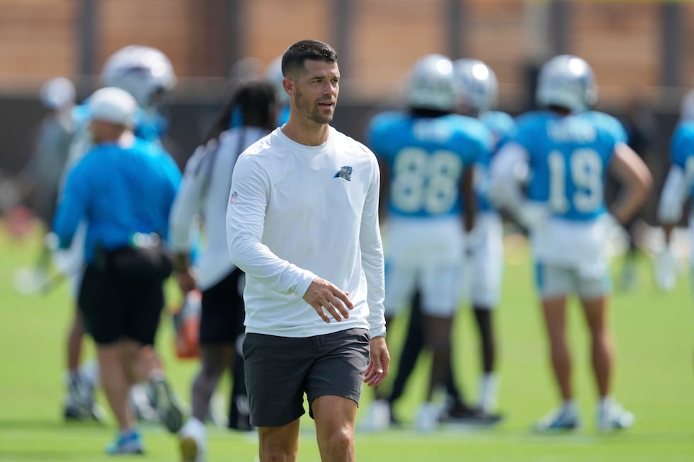 Panthers head coach Dave Canales said his team has to be "comfortable" playing when tensions...