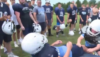 Olympia Football gives families a chance to strap on the pads and tackle their sons as Week one of football practices wrap up across the area