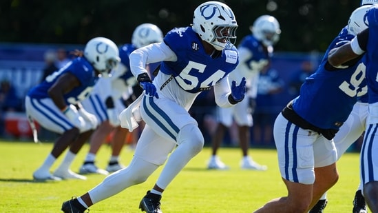 Indianapolis Colts backup running back Salvon Ahmed was injured after rookie Trey Washington's hip-drop tackle during Sunday's practice(AP)