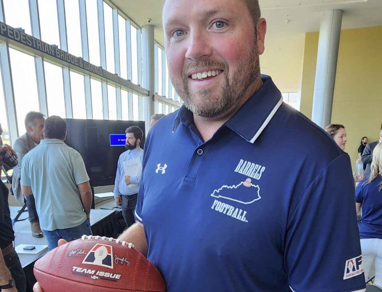 Finally, football on the NKU campus - Arena Football, the Barrels, at Truist Arena