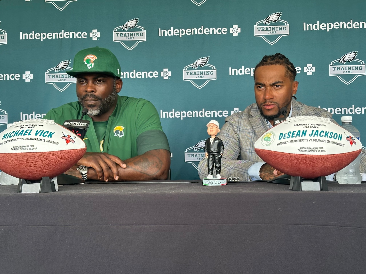 Michael Vick, DeSean Jackson start college coaching careers with losses