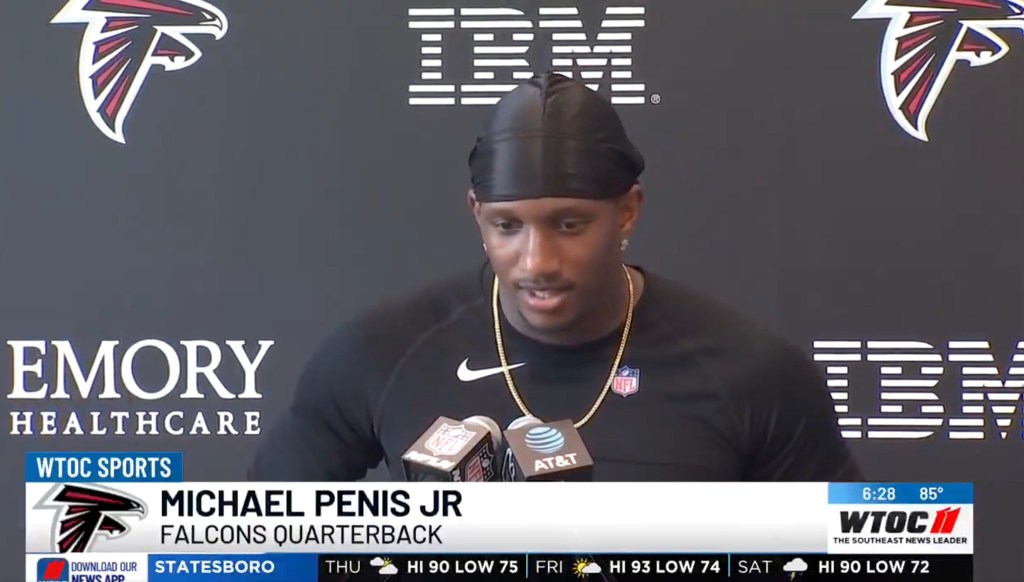 WTOC 11 in Savannah made a big mistake with the Falcons quarterback's last name on Thursday.