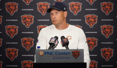 Ben Johnson identifies his top requirements in Bears' left tackle competition | Marquee Sports Network