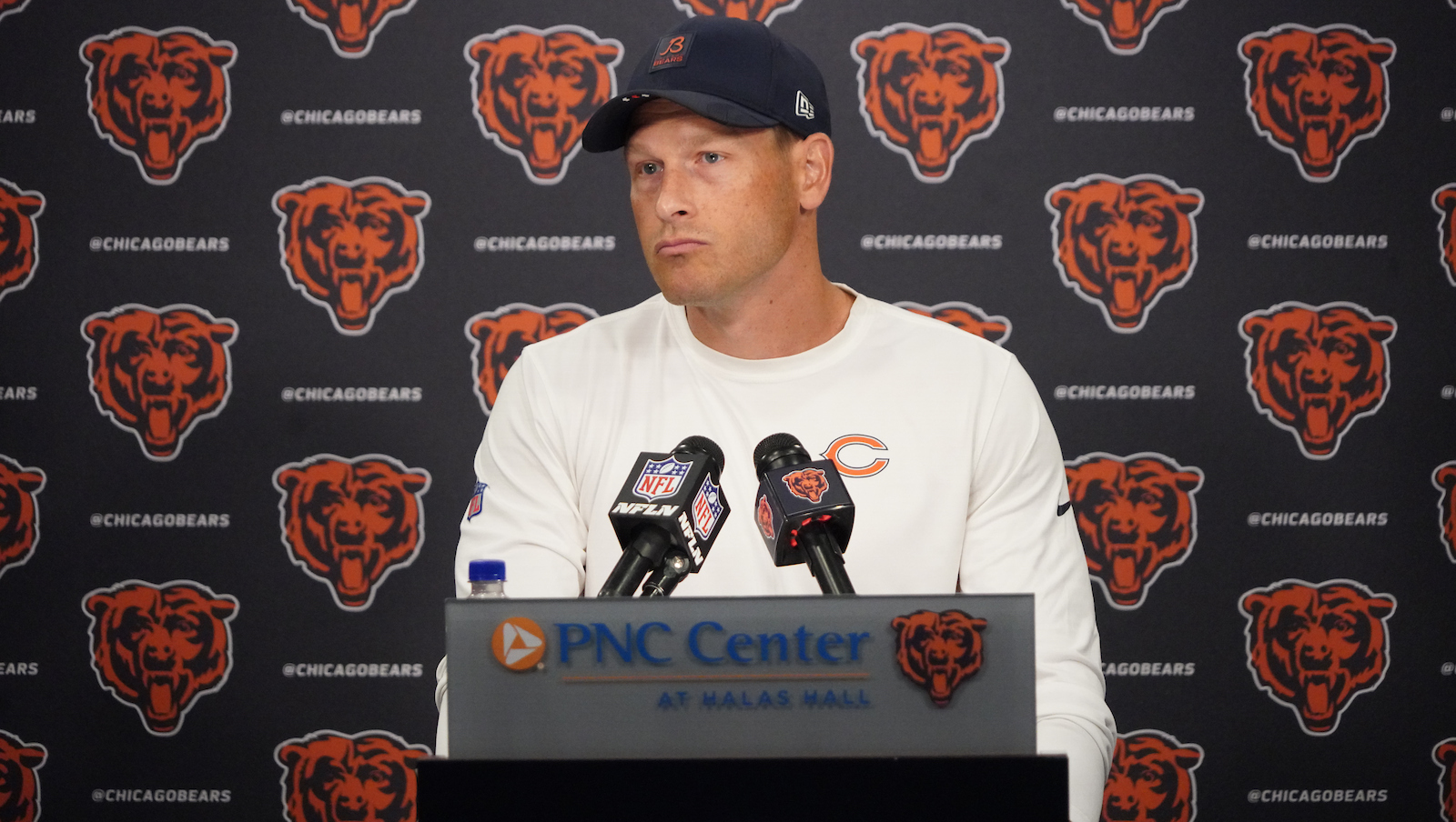 Ben Johnson identifies his top requirements in Bears' left tackle competition | Marquee Sports Network