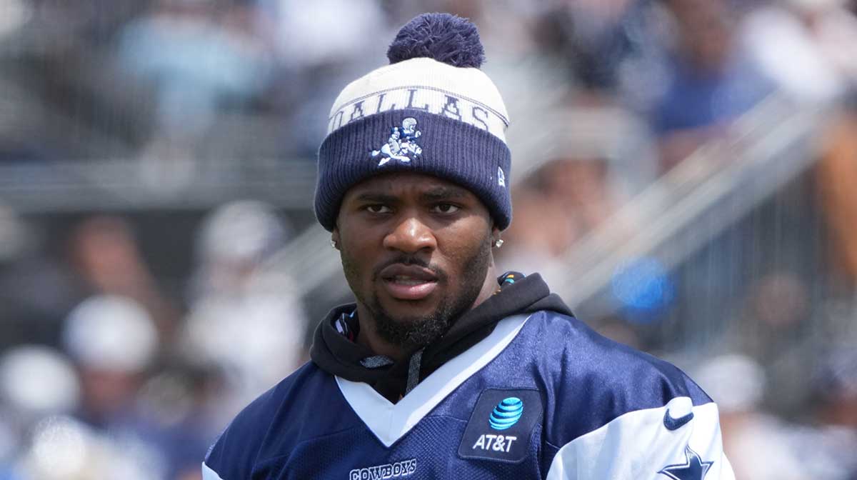 Dallas Cowboys defensive end Micah Parsons (11) at training camp at the River Ridge Fields.