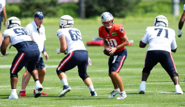 Drake Maye, offensive line in focus – NBC Sports Boston