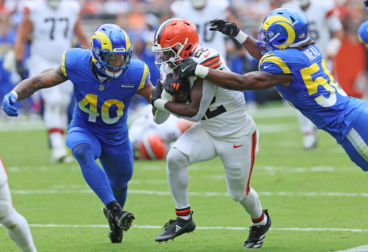 Cleveland Browns vs. Los Angeles Rams in preseason game