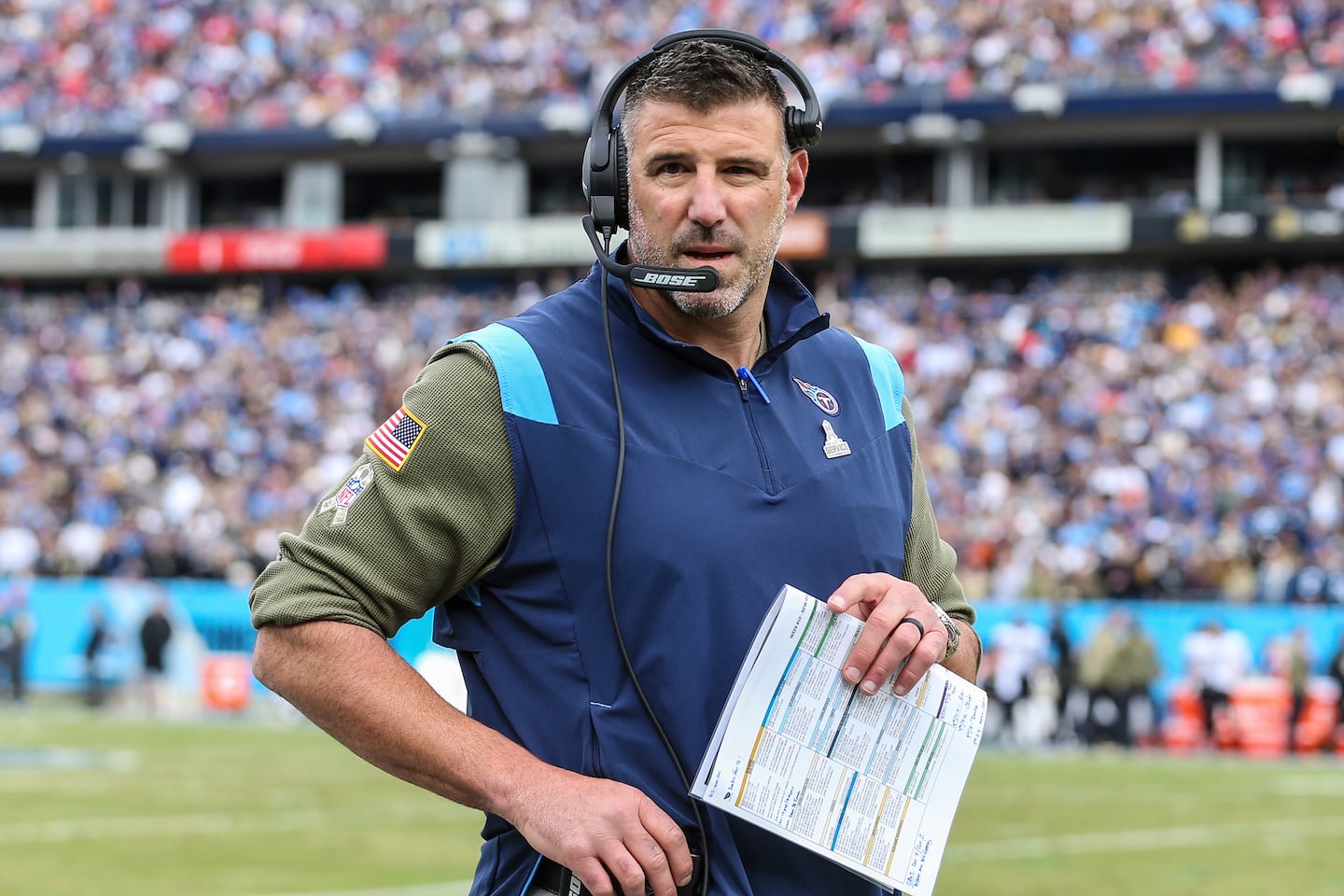 Former Titans coach Mike Vrabel is in active negotiations to take over the Patriots' top job, according to a team source.