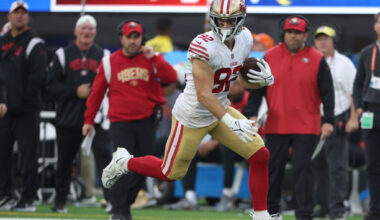 49ers Release sign DL Shakel Brown; release TE Ross Dwelley