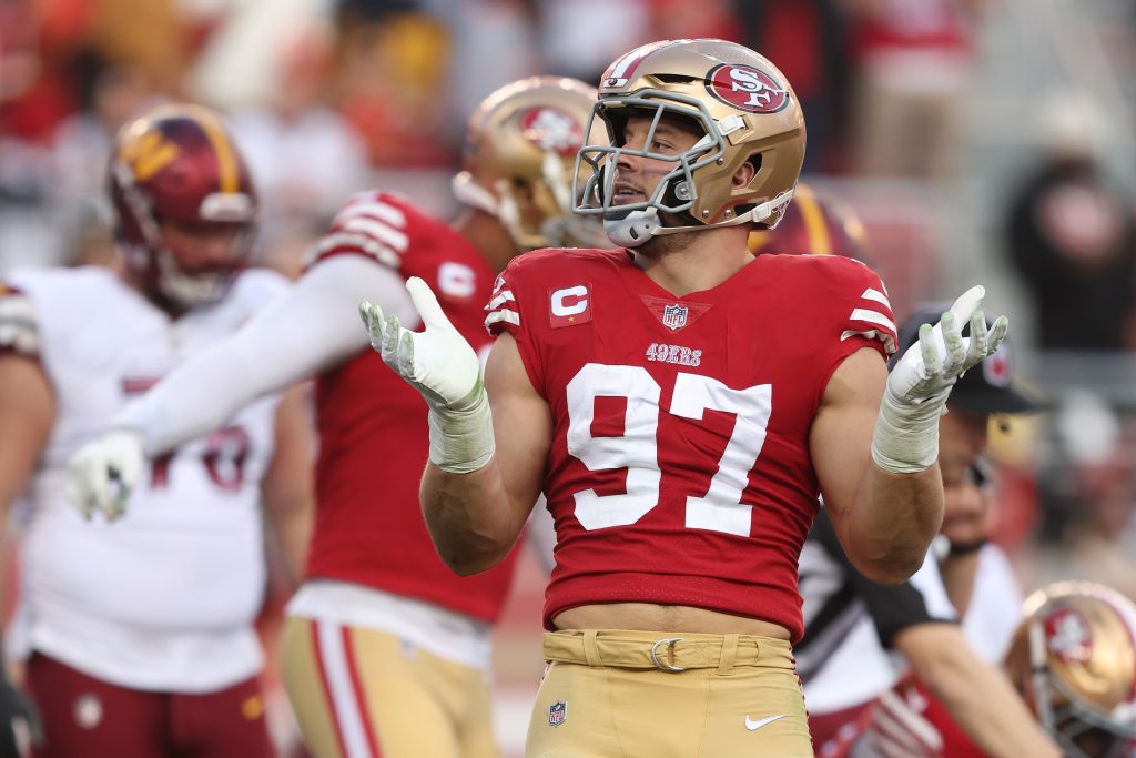 49ers star Nick Bosa falls in 2025 rankings
