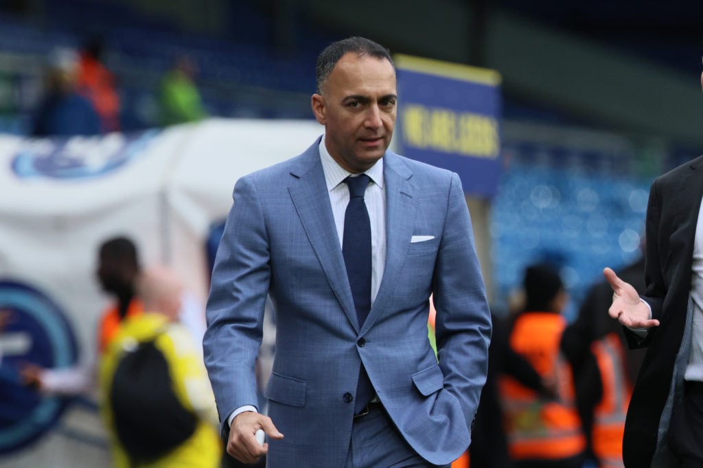 Leeds United chairman Paraag Marathe attends a match at Elland Road