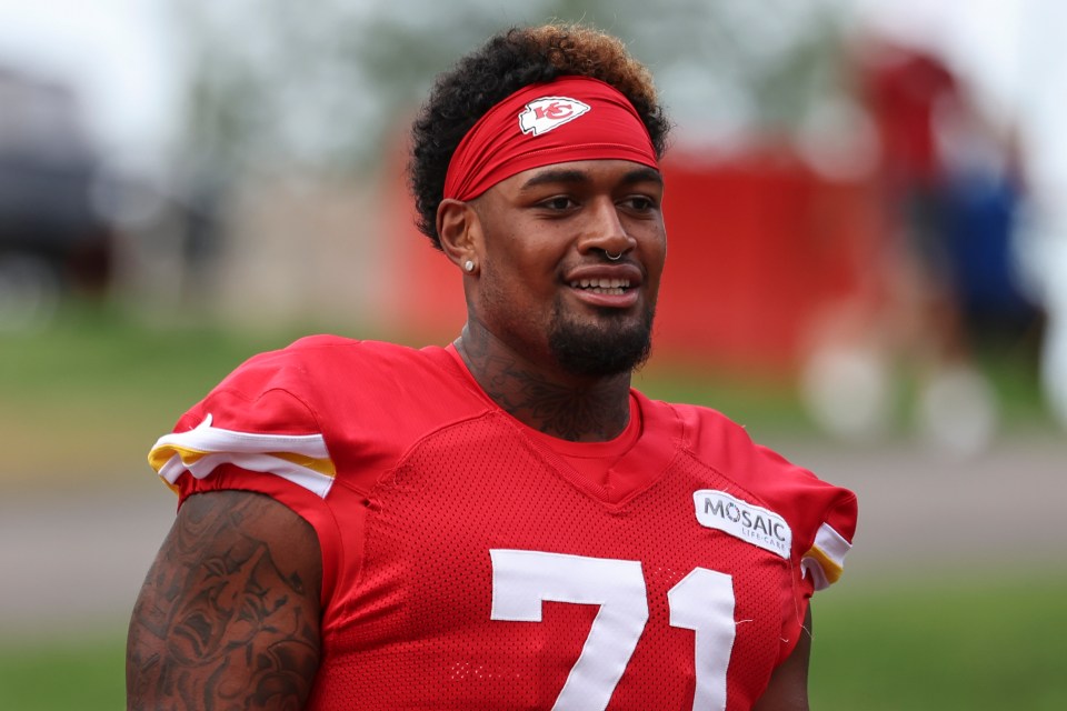 Josh Simmons is currently the Chiefs' starter at left tackle