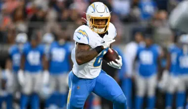 Omarion Hampton only plays six snaps in Los Angeles Chargers debut, but shows potential