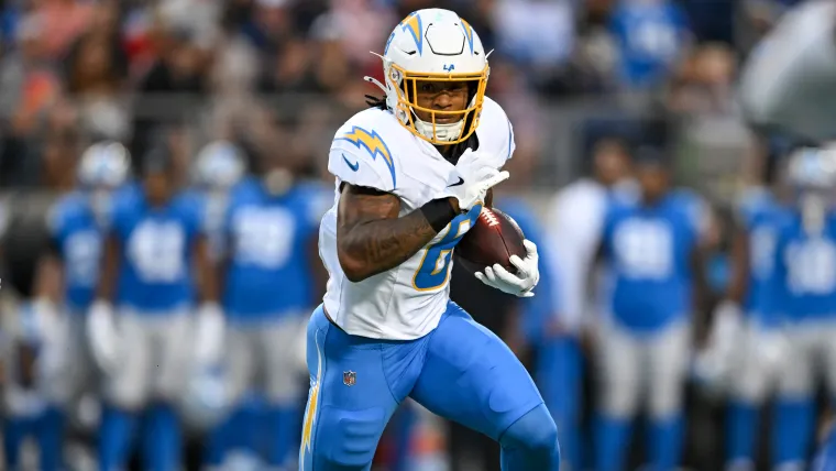 Omarion Hampton only plays six snaps in Los Angeles Chargers debut, but shows potential