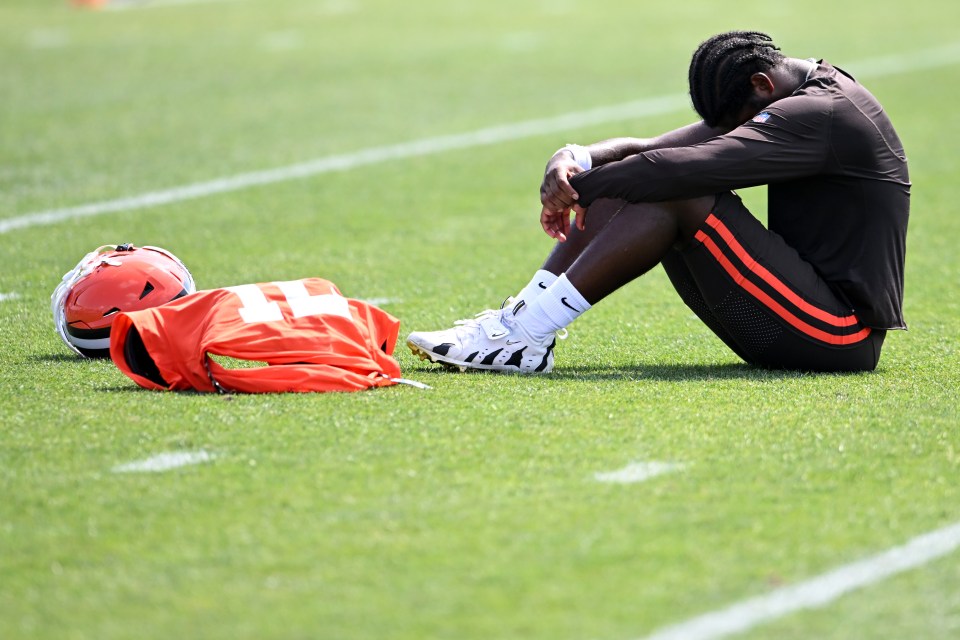 Sanders has had limited reps with the Browns' first team